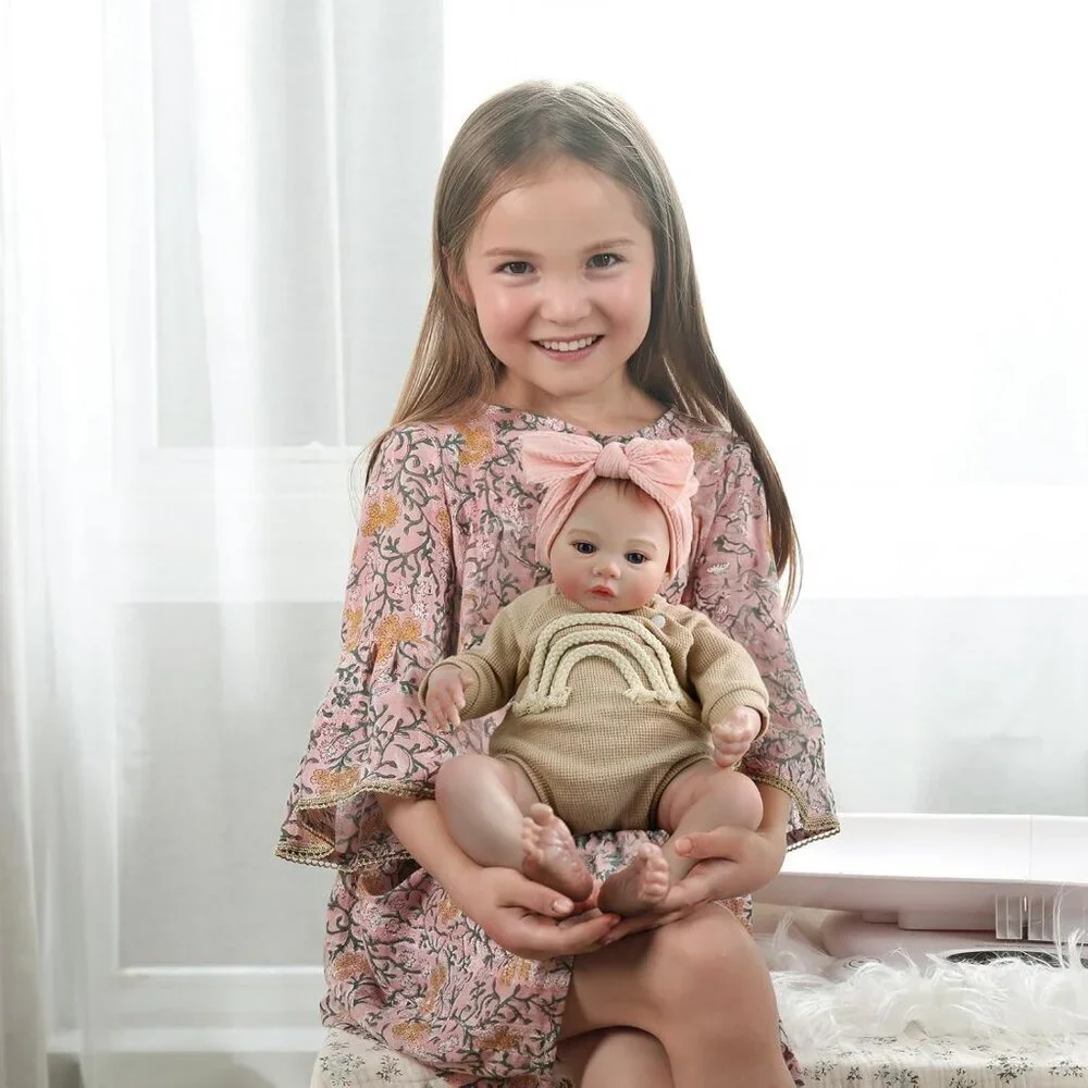 Realistic Reborn Baby Dolls 18 Inch Lifelike Newborn Baby Girl Weighted